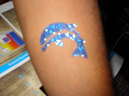 Glitter Fish Tattoo